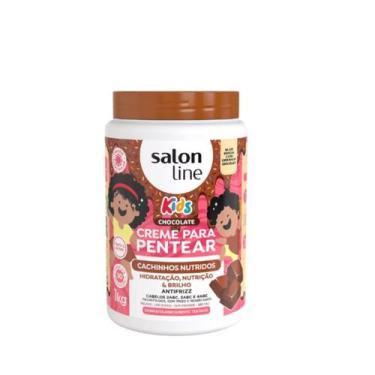 Imagem de Creme para Pentear Salon Line Chocolate Kids Cachinhos Nutridos 1kg