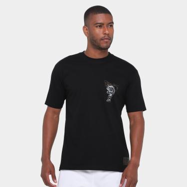 Imagem de Camiseta Santos Futebol e Arte Masculina-Masculino