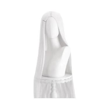 Imagem de Peruca Cosplay Lisa De 40 Polegadas, 24 Estilos, Loiro, Rosa, Vermelho