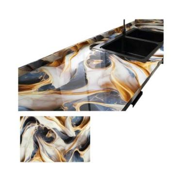 Imagem de Adesivos De Parede Para Cozinha Em Mármore De 40cm, Autoadesivos, À Pr