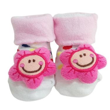 Imagem de Meia Antiderrapante Para Bebê 3d Bichinhos Menina Plin Baby Baby Cor:F