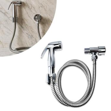 Imagem de Chuveirinho De Mão Ducha Higiênica Para Banheiro Abs Cromada Registro 