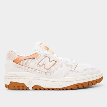 Imagem de Tênis New Balance 550 Feminino, Bege, Coral, 35