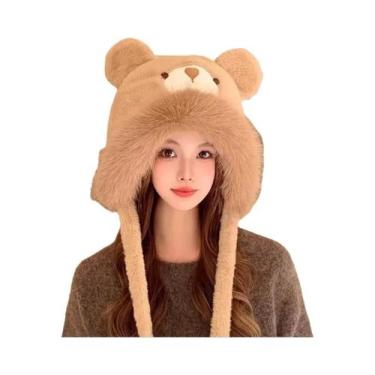 Imagem de Conjunto De Cachecol E Gorro Feminino 2 Em 1: Cachecol Quente De Inver