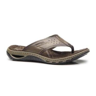 Imagem de Chinelo Masculino Pegada Couro Legítimo 131663-Masculino