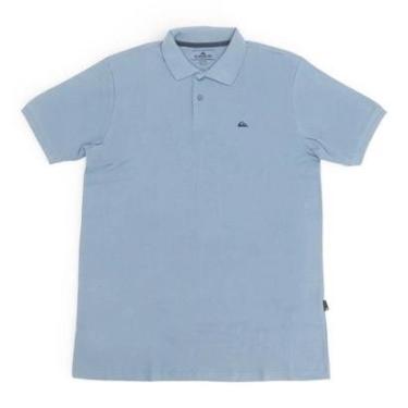 Imagem de Camiseta Quiksilver Polo Embroidery Piquet - Azul Escuro-Masculino