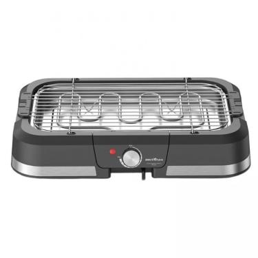Imagem de Churrasqueira Elétrica Portátil Britânia BCQ40 1500W 52x36x9cm Antiaderente Preto 220V