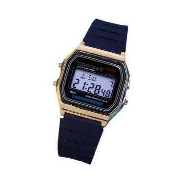 Imagem de Relógio Esportivo Digital LED Em Ouro Rosa Para Mulheres Com Pulseira 