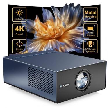 Imagem de Projetor Portátil XIDU Naval 2000 ANSI 1080P Foco Elétrico Keystone Auto S31 105V