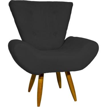 Imagem de Poltrona Decorativa Emilia Suede Para Sala Escritório Consultório Clique & Decore