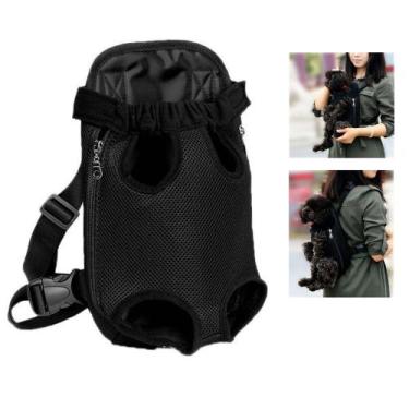 Imagem de Mochila Canguru Cachorro Cao Gato Pet Bolsa Transporte Animal de Estim