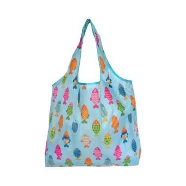 Imagem de Bolsa De Compras Dobrável Ecológica De Grande Capacidade Reutilizável 