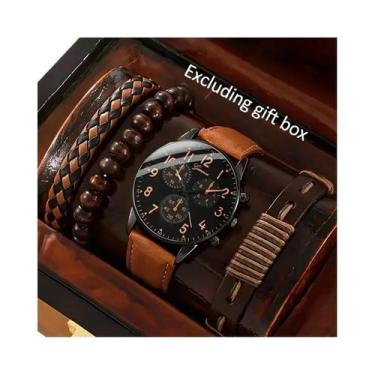 Imagem de Relógio De Pulso Masculino De Luxo Hip Hop Esportivo Com Quartzo E Con