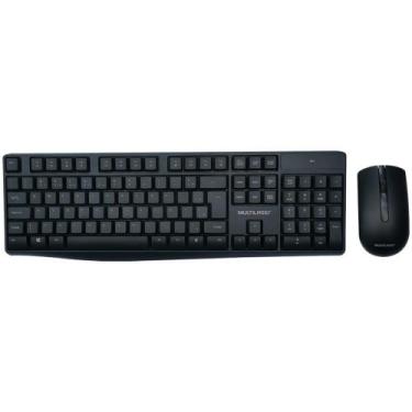 Imagem de Teclado e Mouse sem Fio Preto - Multilaser