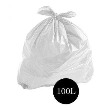 Imagem de Saco de Lixo Comum Leitoso Branco 100L Pacote com 100 Unidades Higipack