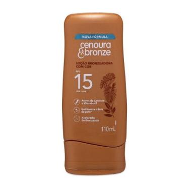 Imagem de Loção Bronzeadora com Cor Cenoura e Bronze FPS15 110ml