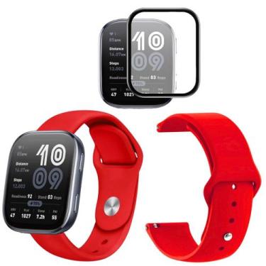 Imagem de Pulseira silicone + pel. anti riscos para Amazfit Bip 6 2025 - Genéric