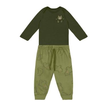 Imagem de Conjunto bebê menino em moletinho Brandili Baby