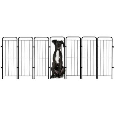 Imagem de Cercado Pet Dobrável Segurança Cão 252x98cm 7 Módulos Cachorro - GIFT 
