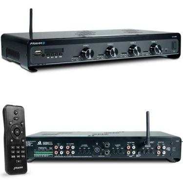 Imagem de Amplificador Frahm Slim 4500 G5 Optical Bluetooth 480W Preto Preto, Pr