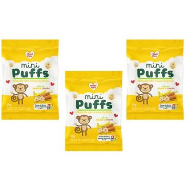 Imagem de Mini Puffs Snacks Banana E Cenoura Nhami Mami 3un X 15g