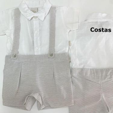 Imagem de Macacão Curto Suspensório aparente e Gravata - ANJOS BABY, P