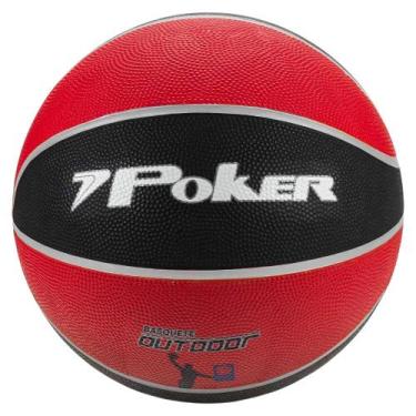 Imagem de Bola de Basquete Poker Outdoor - Vermelho/preto, Preto, Vermelho
