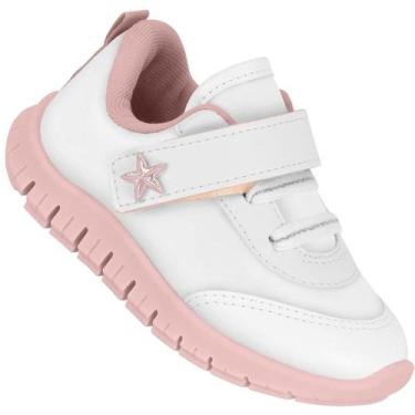 Imagem de Tênis Infantil Molekinha 2736.104 Meninas, Branco, 25