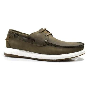 Imagem de Mocassim de Couro Masculino Democrata Pulse 610102, Marrom, 42