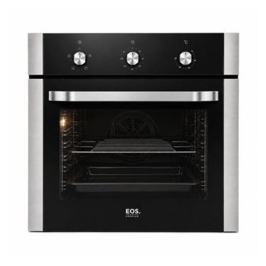 Imagem de Forno Elétrico de Embutir EOS 65 Litros Porta de Vidro Preto com Inox 
