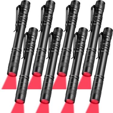 Imagem de Lanterna Tuanse Red Light 8 unidades de caneta LED vermelha