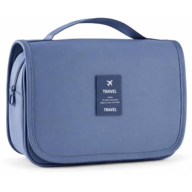 Imagem de Necessaire de Viagem com Gancho para Pendurar, Organizadora com Divisórias, Bolsa para Maquiagem e Higiene Pessoal, Resistente à Água, Unissex - SHACK (CORES ALEATÓRIAS)