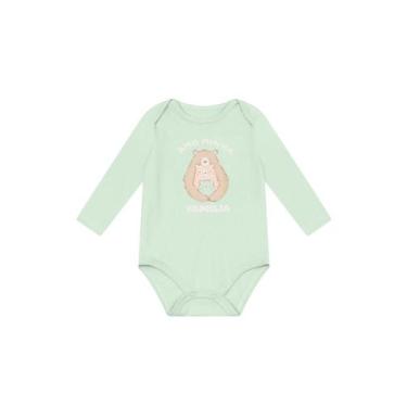 Imagem de Body bebê unissex em cotton Brandili Baby, G, Azul