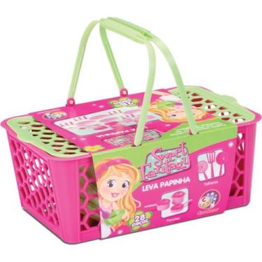 Imagem de Brincando de Casinha Cesta Leva Papinha 28 Pecas
