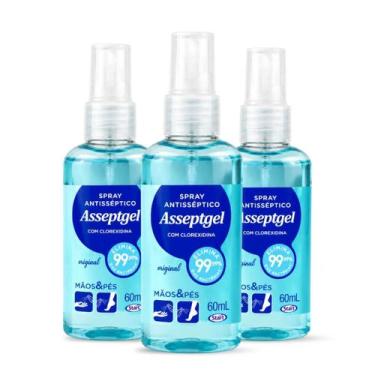 Imagem de Kit 3 Start Spray Antisséptico Clorexidina 60ml Original