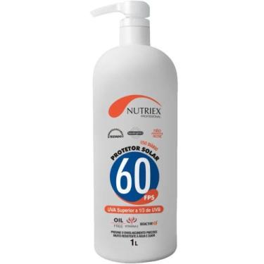 Imagem de Protetor Solar Fps 60 Corporal Sem Repelente Nutriex 1L