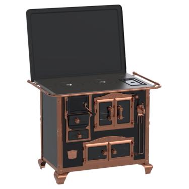 Imagem de Fogao a Lenha Venax n 2 Princess Preto Rose Gold SD