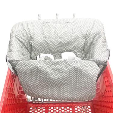 Imagem de burko Capa multifuncional 2 em 1 para carrinho de compras de bebê Capa para cadeira alta infantil com almofada macia espessa Suporte de telefone transparente para meninos e meninas