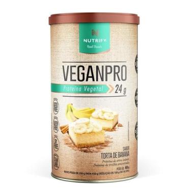 Imagem de Nutrify Proteína Vegetal VeganPro 450g, Torta de banana