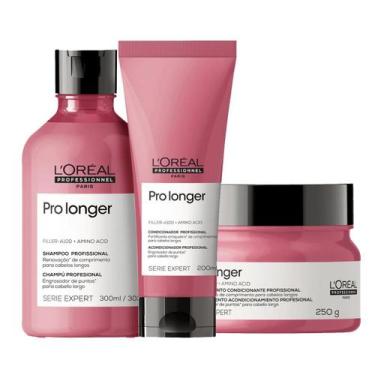 Imagem de Kit Pro Longer Shampoo, Condicionador e Máscara - L'Oréal - L'Oréal Pr
