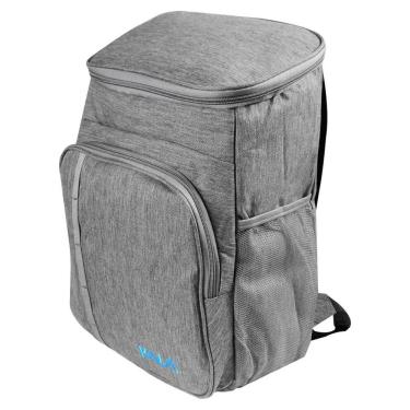 Imagem de Bolsa Térmica Bolsa Térmica 18L com 2 Compartimentos Tecido Impermeável de Alimentos Uso Externo Cinza Kala