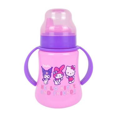Imagem de Copo de Transição Infantil com Disco de Vedação Hello Kitty Roxo 340ml