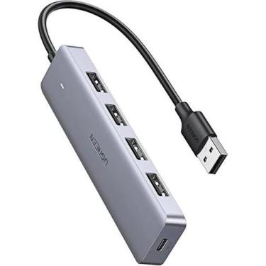 Imagem de Hub Adaptador Ugreen 4 Entradas USB-A 3.0 e 1 Saída USB-C
