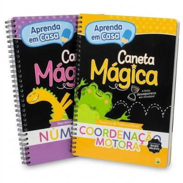Imagem de Aprender Números Coordenação Motora Livro Caneta Mágica  Litterarius -