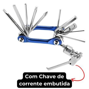 Imagem de Kit Chave Ferramentas Emergência Bicicleta Bike 12 Funções - Storn35, 