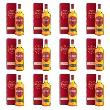 Imagem de Kit 12 Whisky Grants Triple Wood 1000ml
