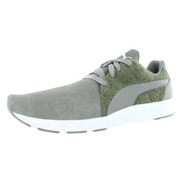 Imagem de Puma Men's Haast Lace Running Shoes Color: Steel Grey/Burnt Olive/White Size: 13 D(M) US