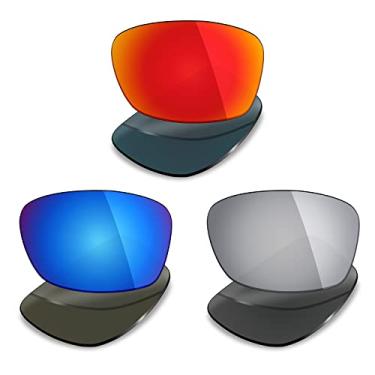 Imagem de 3 pares de lentes polarizadas de substituição Mryok para óculos de sol Oakley Hijinx – Opções