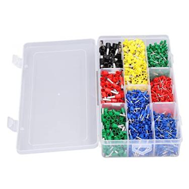 Imagem de Kit de terminais de arame, cobre+PVC Processo de moldagem de operação simples Conector de crimpagem de terminais para conexão