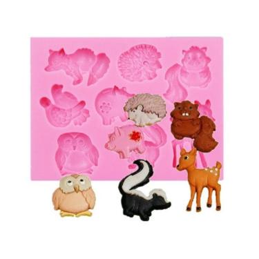Imagem de Molde De Silicone Animais, Bosque